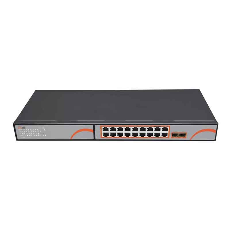 سوئیچ شبکه POE (16 پورت گیگ و 2 پورت گیگ) MSW-5216GPL-2GL-250I