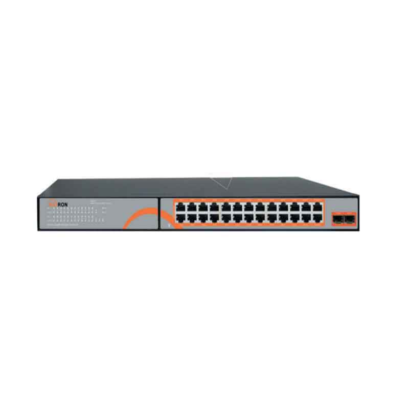 سوییچ شبکه Poe مدیریتی مکسرون مدل Maxron MSW-5224GPL-2GL-300I