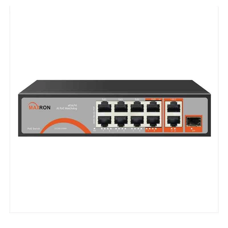سوییچ 8 پورت مکسرون مدل MSW-3108GFP-2GL-120I