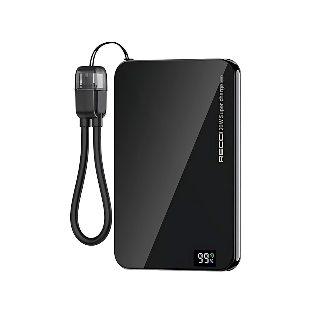 پاوربانک 20 وات رسی مدل RPB-W41 ظرفیت 5000 میلیآمپرساعت به همراه کابل USB-Cجدید