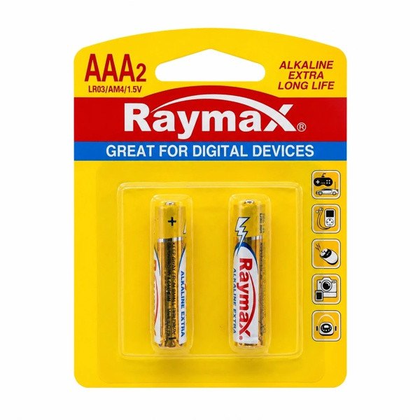 باتری نیم قلمی رایمکس مدل RAY-8004-ALKALINE بسته 2 عددیجدید