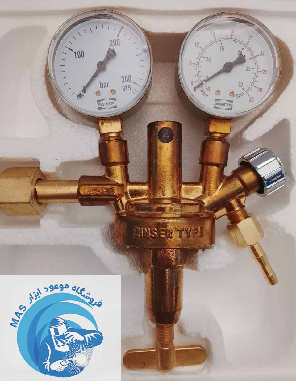 مانومتر CO2 طرح زینسر چین (دو گیج)جدید