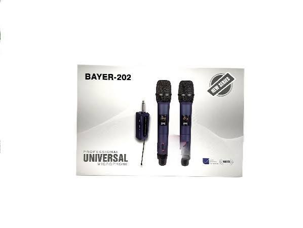 میکروفون بیسیم دو دستی UHF BAYER-202
