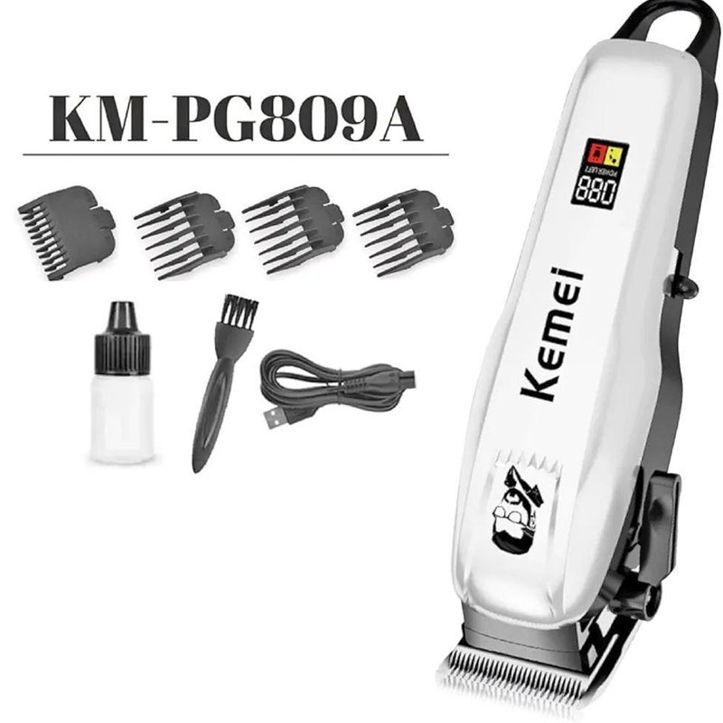 ماشین اصلاح کیمی مدل KM-809A | تیغه قابل تنظیم و 4 شانه اصلاح + (گارانتی طلایی)جدید
