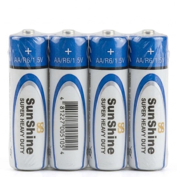 باتری قلمی AA سان شاین مدل Super Heavy Duty (AA/R6) بسته 4 عددیجدید