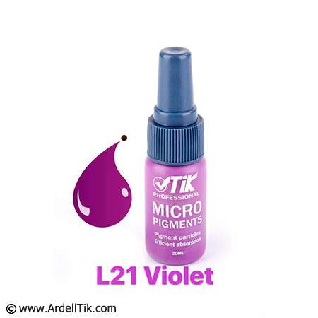 ARDELL رنگ تاتو تیک - پایه آب - Violet L21 اورجینال شرکت آردل
