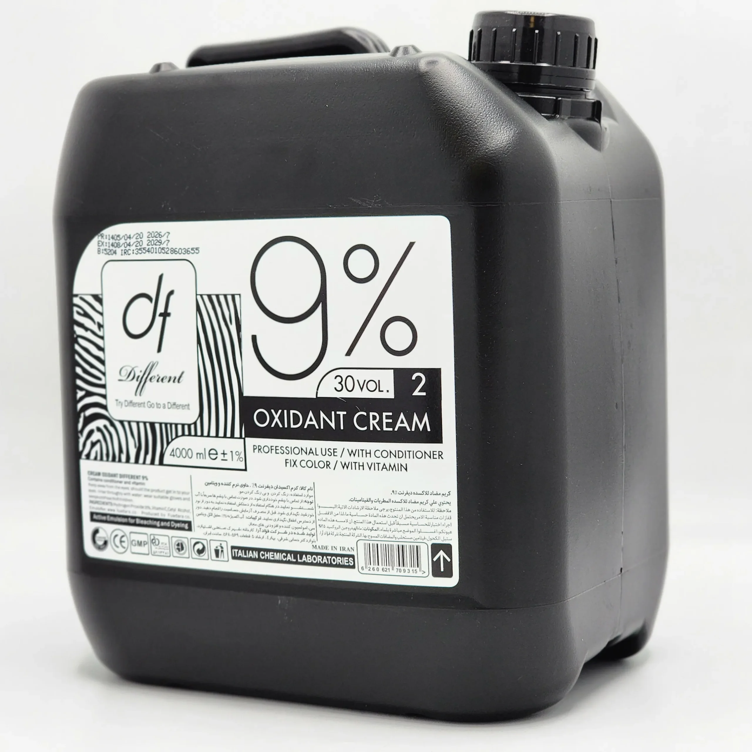 اکسیدان دیفرنت 4لیتری 9% نمره 2