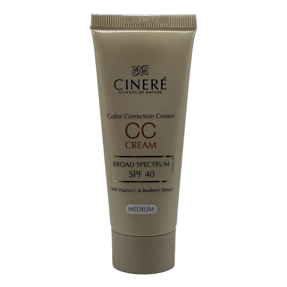 سی سی کرم (CC Cream) سینره مدل Medium | پوششدهنده لک و اصلاحکننده رنگ | حجم 40 میلیلیتر
