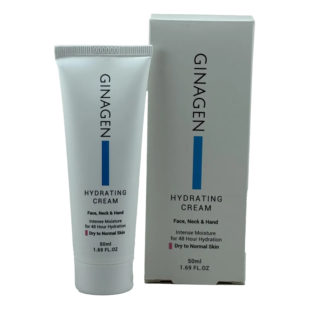 کرم آبرسان ژیناژن (GINAGEN) | مرطوبکننده قوی پوست خشک و نرمال دست و صورت | حجم 50 میلیلیتر