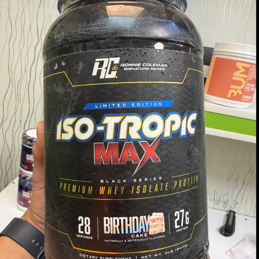 پودر پروتئین ایزوله ایزوتروپیک مکس رونی کلمن 5 پوند (30 سروینگ) Ronnie Coleman Iso-Tropic Max Wheyجدید