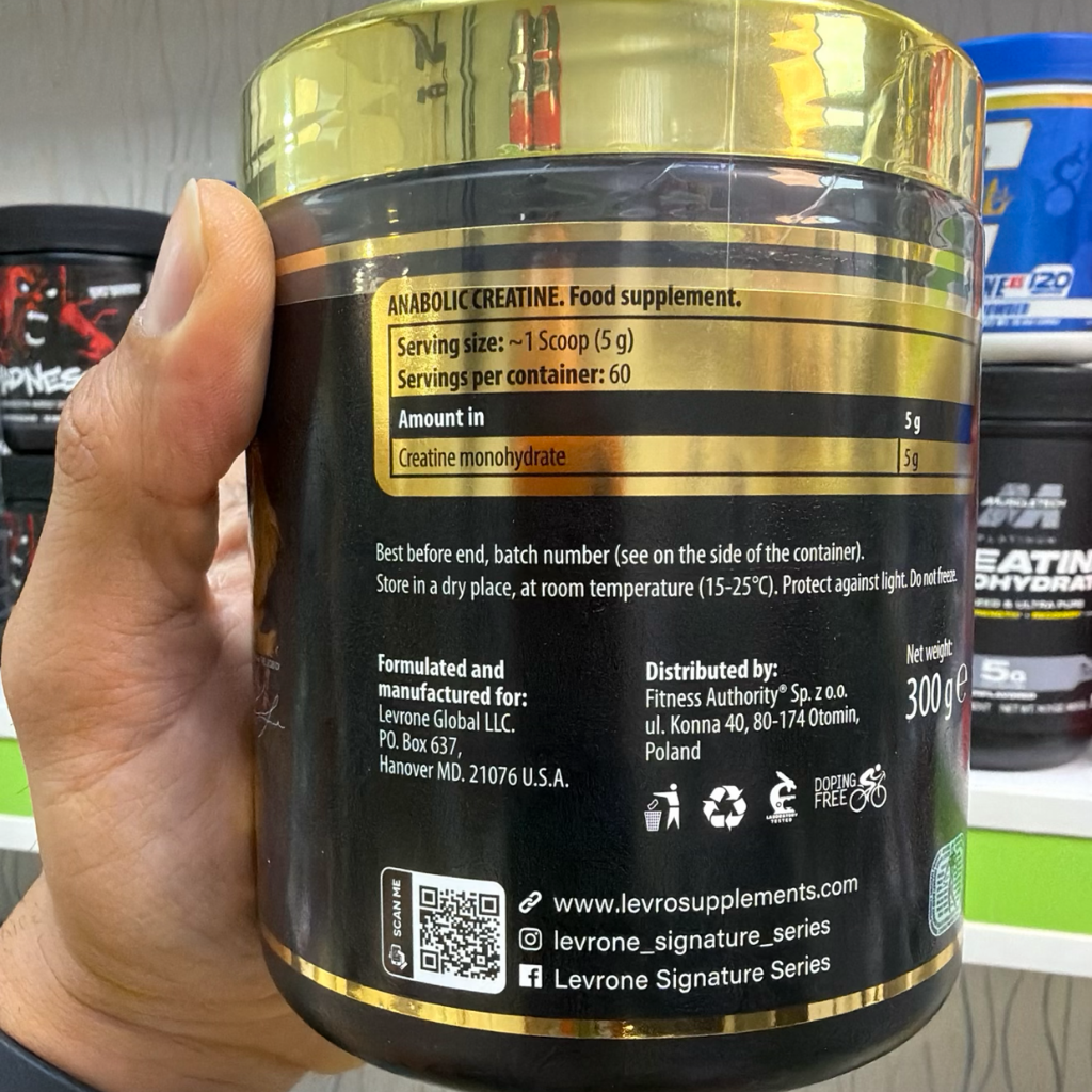 پودر کراتین مونوهیدرات آنابولیک کوین لورون 300 گرم Kevin Levrone Anabolic Creatine 300gجدید
