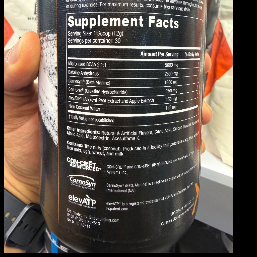 پودر بی سی ای ای عضلهساز (BCAA Build) الیت ایکس 360 گرم Elite X Build BCAA Muscle Recovery 360gجدید