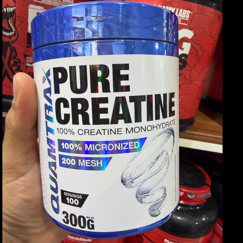 پودر کراتین مونوهیدرات خالص میکرونایز کوامترکس 300 گرم Quamtrax Nutrition Pure Creatine Micronized 300gجدید