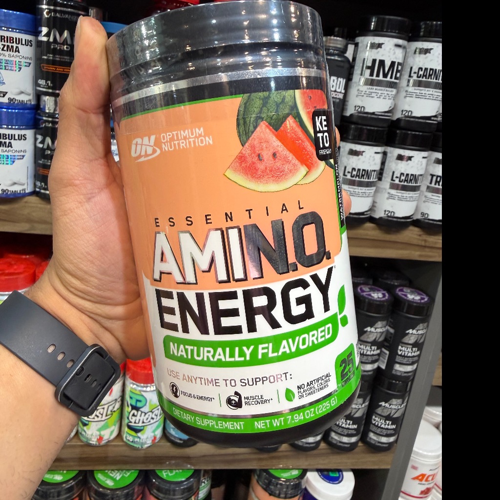 پودر آمینو انرژی اپتیموم نوتریشن 225 گرم Optimum Nutrition Essential AmiN.O. Energy 225gجدید