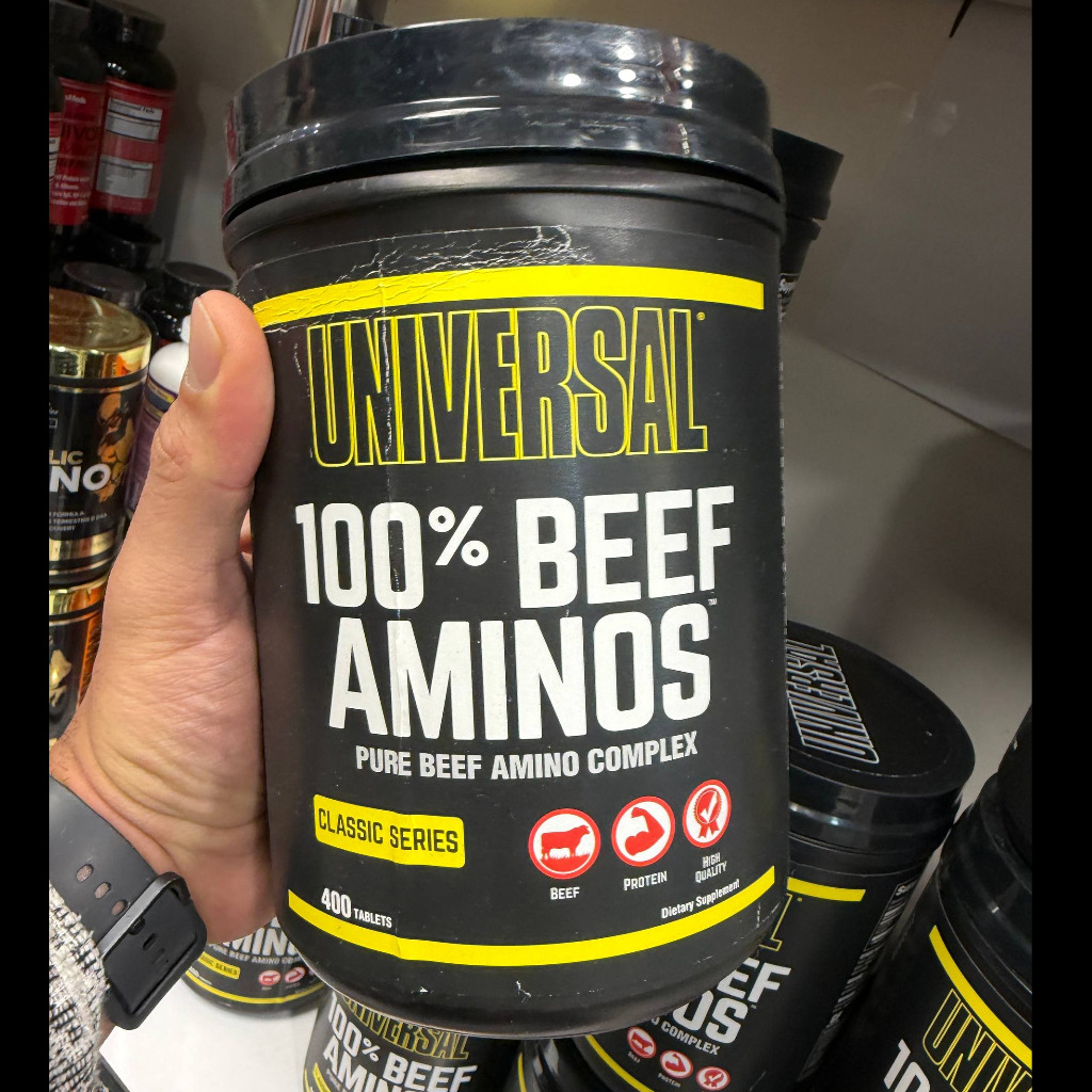 قرص آمینو بیف 100 درصد یونیورسال نوتریشن 400 عددی Universal Nutrition 100 Beef Aminos 400 Tabletsجدید