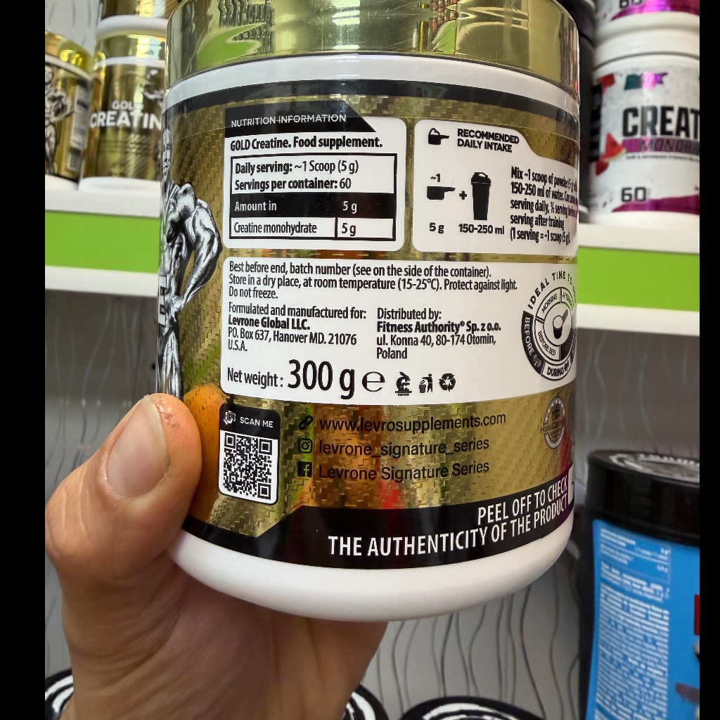 پودر کراتین مونوهیدرات گلد کوین لورون 300 گرم Kevin Levrone Gold Creatine 300gجدید