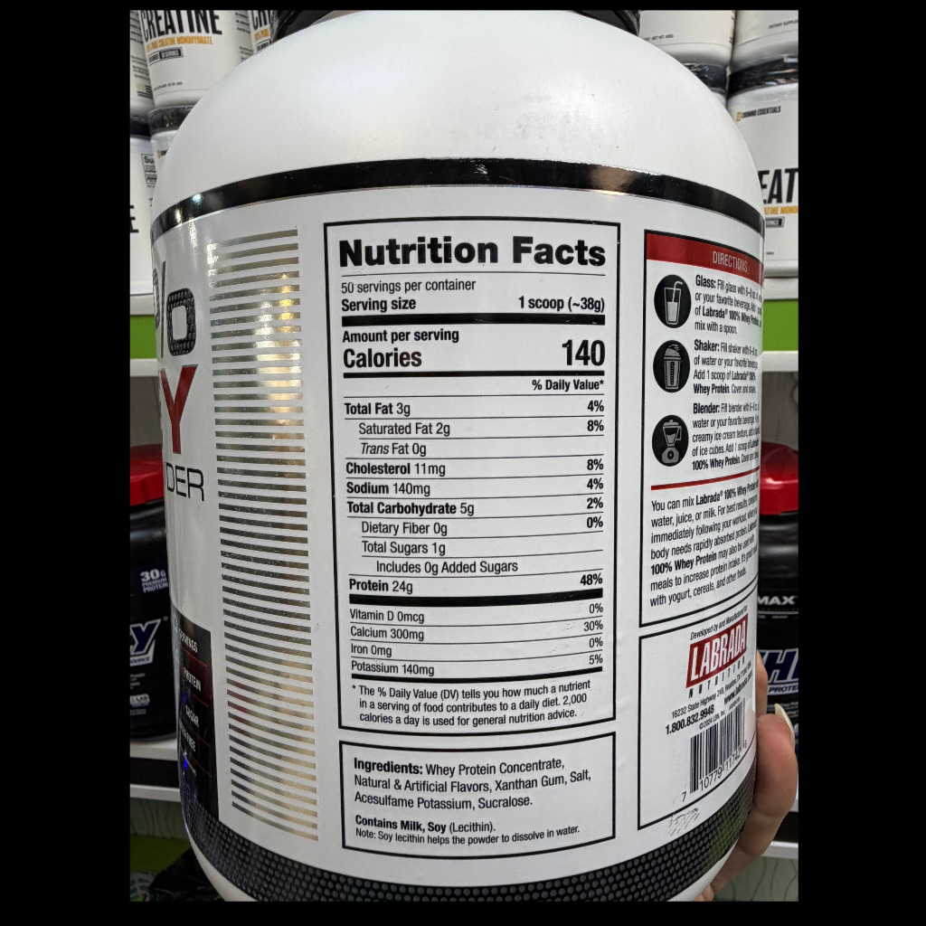پودر پروتئین وی 100 درصد لابرادا 2.27 کیلوگرم Labrada 100 Whey Proteinجدید