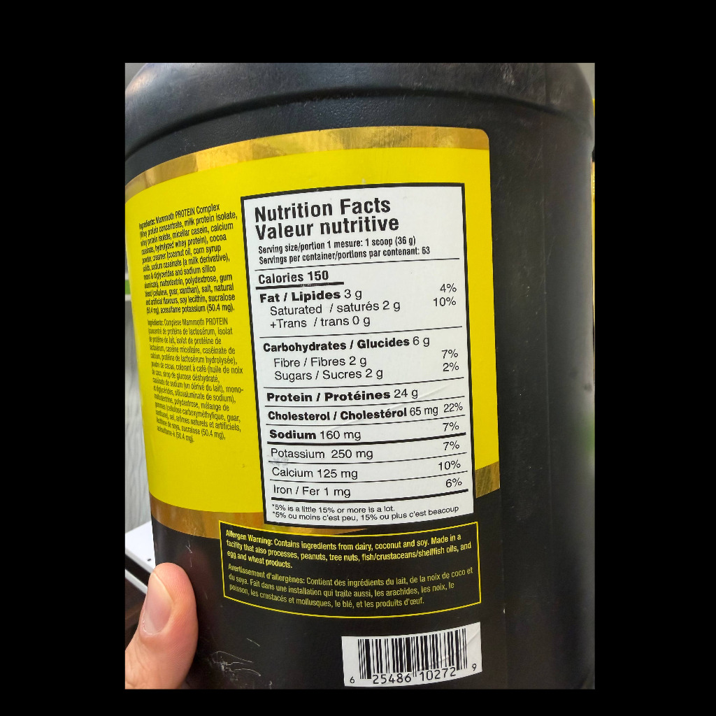 پودر پروتئین وی چندمنبعی ماموت 2.27 کیلوگرم Mammoth Whey Proteinجدید
