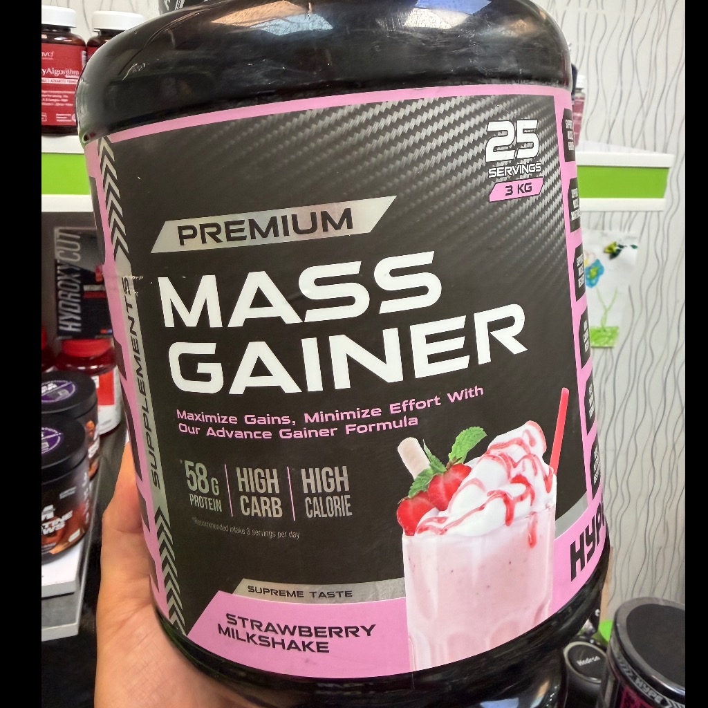پودر مس گینر پرمیوم هایپ اسپورتس نوتریشن 3 کیلوگرم Hype Sports Nutrition Premium Mass Gainer 3000gجدید