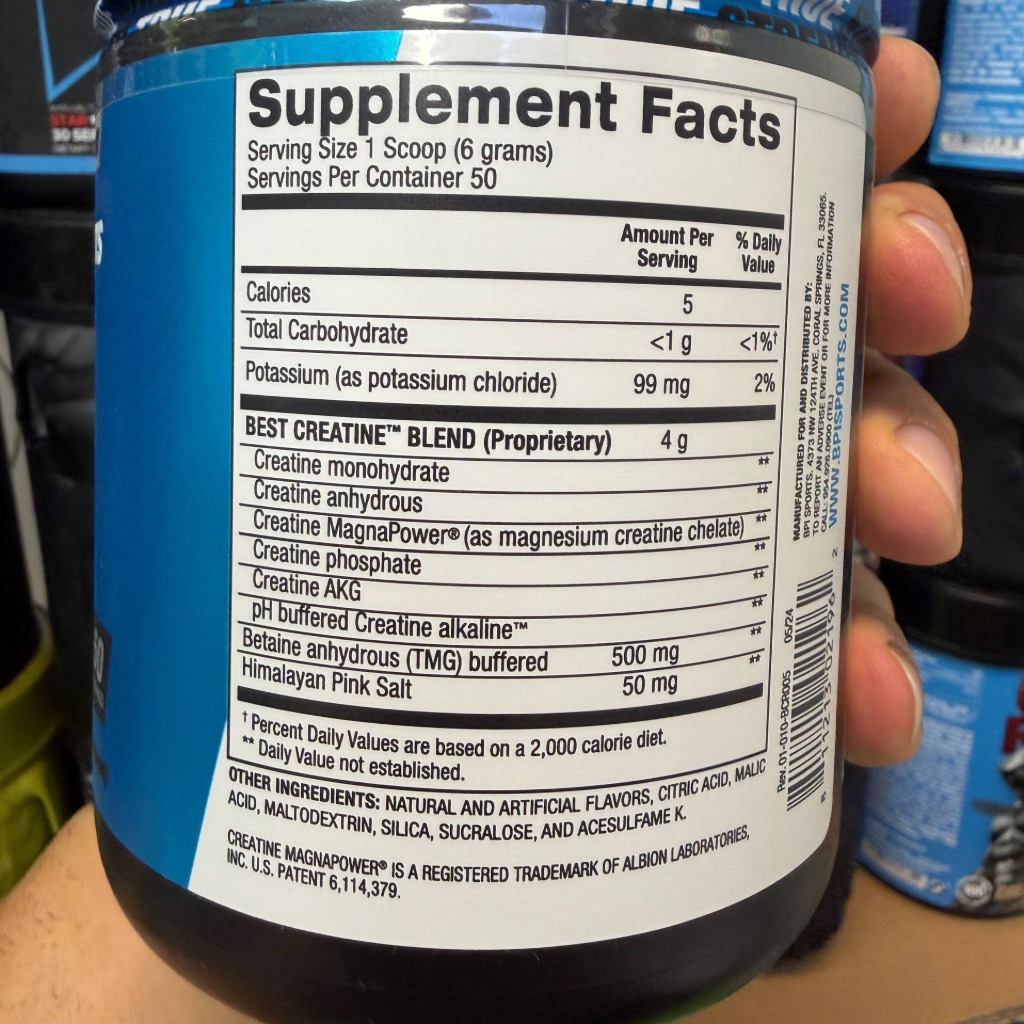 پودر کراتین ترکیبی بست کراتین بی پی آی اسپورت 300 گرم (50 سروینگ) BPI Sports Best Creatine Snow Cone 300gجدید