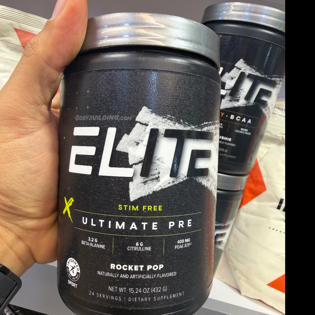 پودر پمپ قبل از تمرین بدون کافئین اولتیمیت پری الیت ایکس 432 گرم Elite X Ultimate Pre Stim-Free 432gجدید