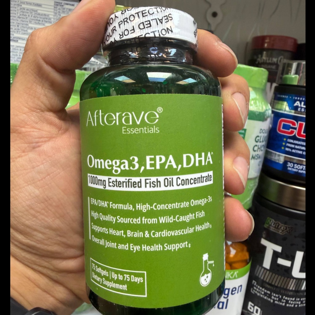 سافت ژل امگا 3 اسنشیالز افترایو 75 عددی Afterave Essentials Omega-3 Fish Oil 75 Softgelsجدید