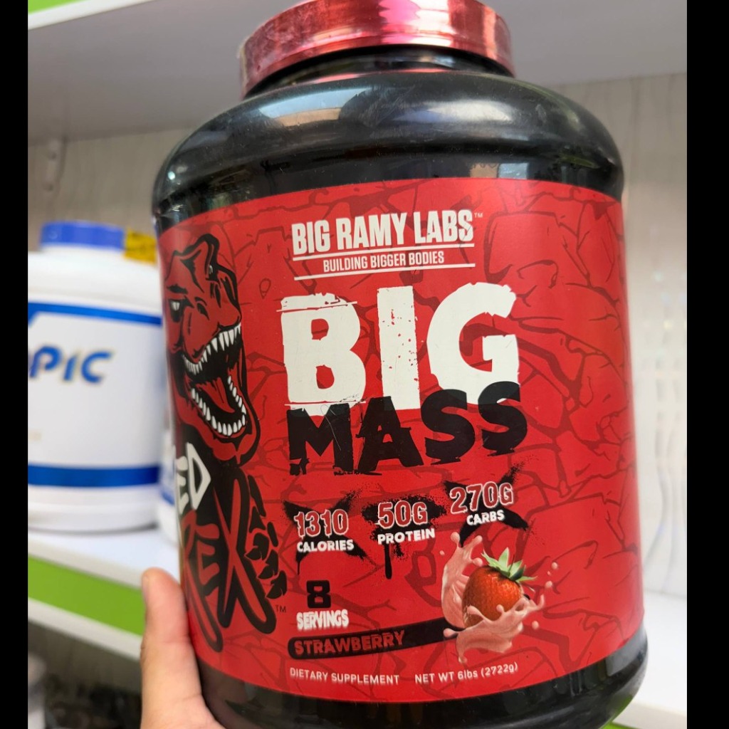 پودر گینر افزایش وزن بیگ مس بیگ رامی لبز 2.72 کیلوگرم (6 پوند) Big Ramy Labs Big Mass Gainer 2722gجدید