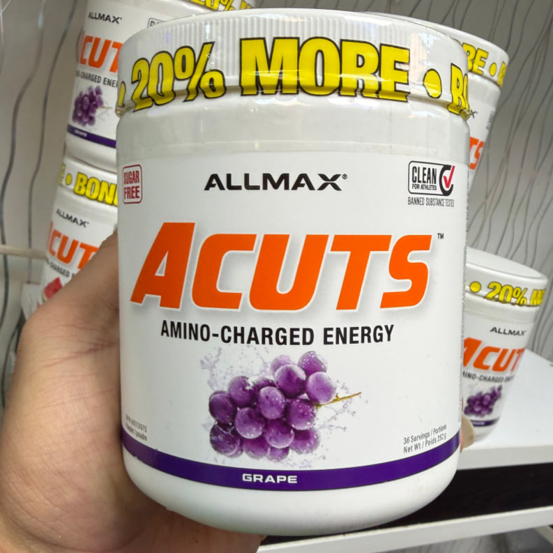 پودر آمینو کات انرژیزا و چربیسوز آلمکس 252 گرم ALLMAX Nutrition AminoCuts (ACUTS) 252gجدید
