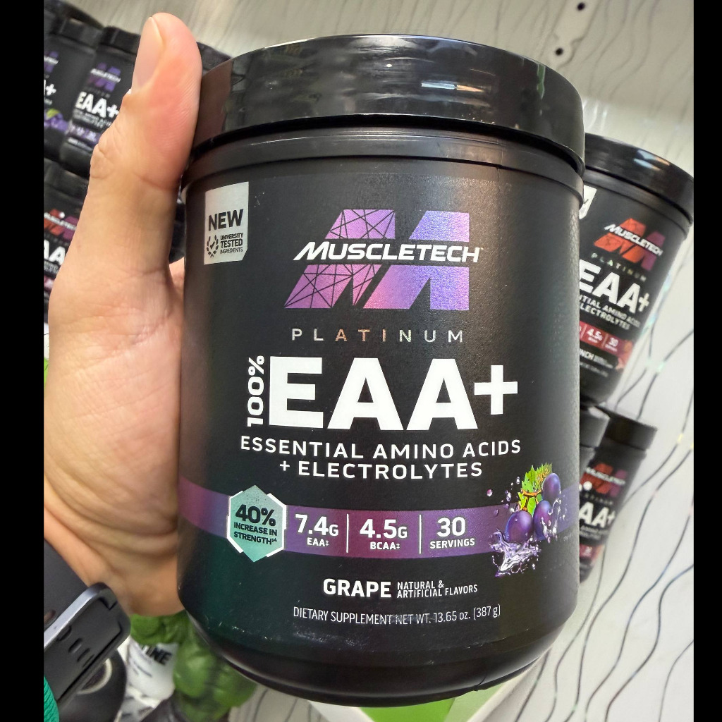 پودر آمینو ای ای ای پلاس (EAA) پلاتینیوم ماسل تک 376 گرم MuscleTech Platinum 100 EAA with Electrolytesجدید