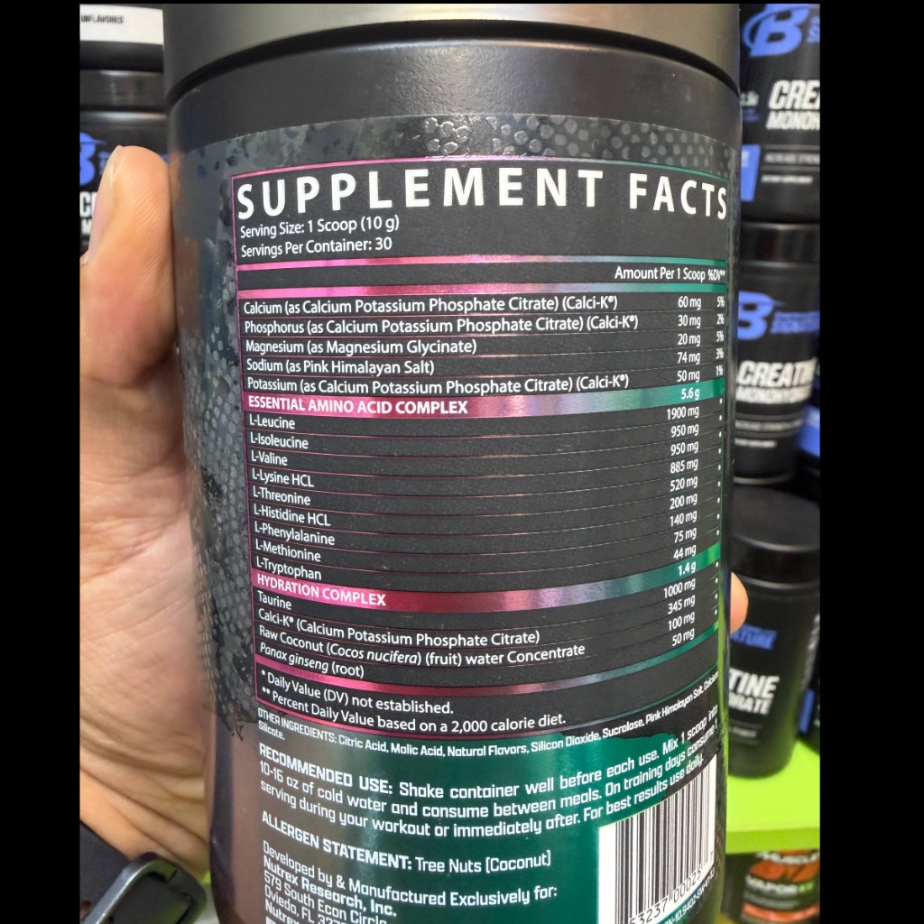 پودر آمینو ای ای ای پلاس هیدراتاسیون ناترکس 310 گرم (30 سروینگ) Nutrex EAA Hydration 310gجدید