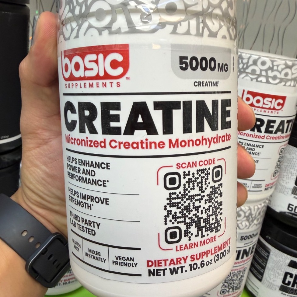 پودر کراتین مونوهیدرات میکرونایز بیسیک ساپلمنتس 300 گرم Basic Supplements Creatine Monohydrate 300gجدید