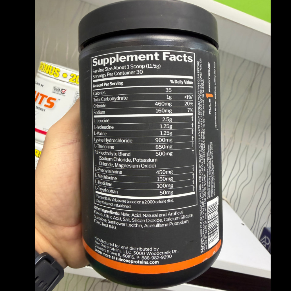 پودر آمینو اسید ضروری 9 (EAA) رول وان 345 گرم (30 سروینگ) Rule One Essential Amino 9 30 Servingsجدید