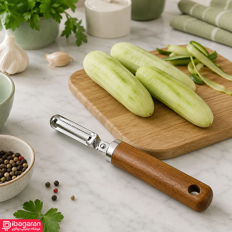 پوست کن عمودی دسته چوبی ریما مدل 13234