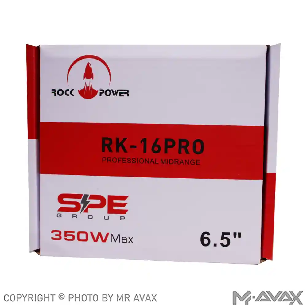 میدرنج 6.5اینچ راک پاور مدل RK-16PRO(دو عددی)