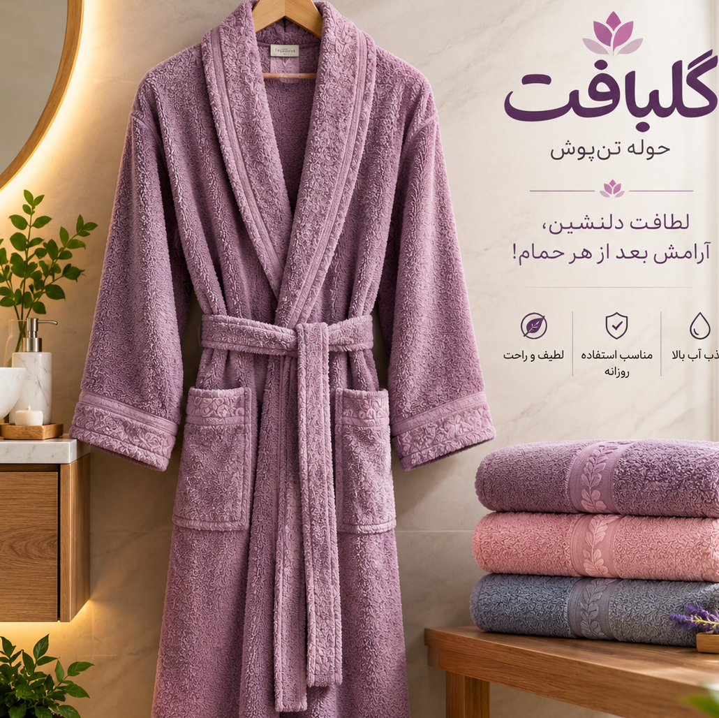 حوله تن پوش گلبافت