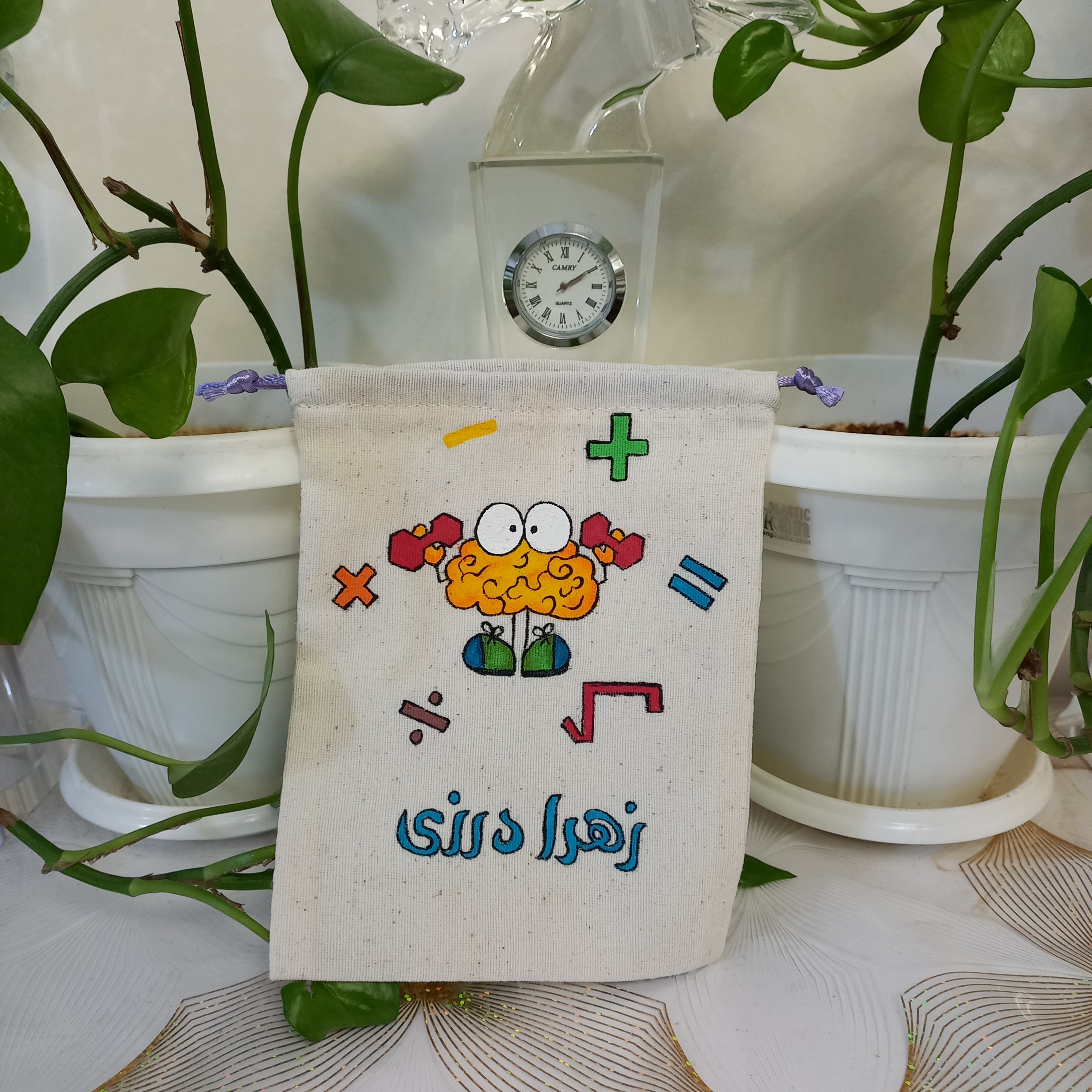 کیسه چوب خط و چینه نقاشی شده طرح مغز ورزشکارجدید