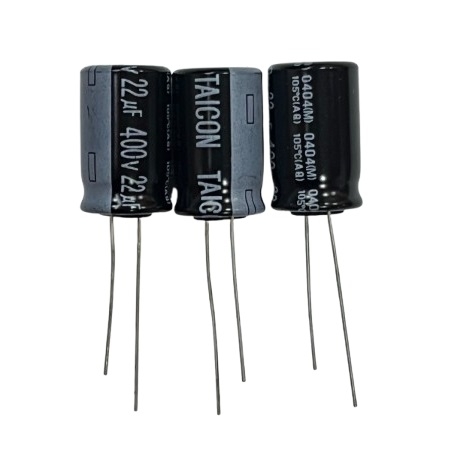 22UF/400V مرغوب برند TAICONجدید