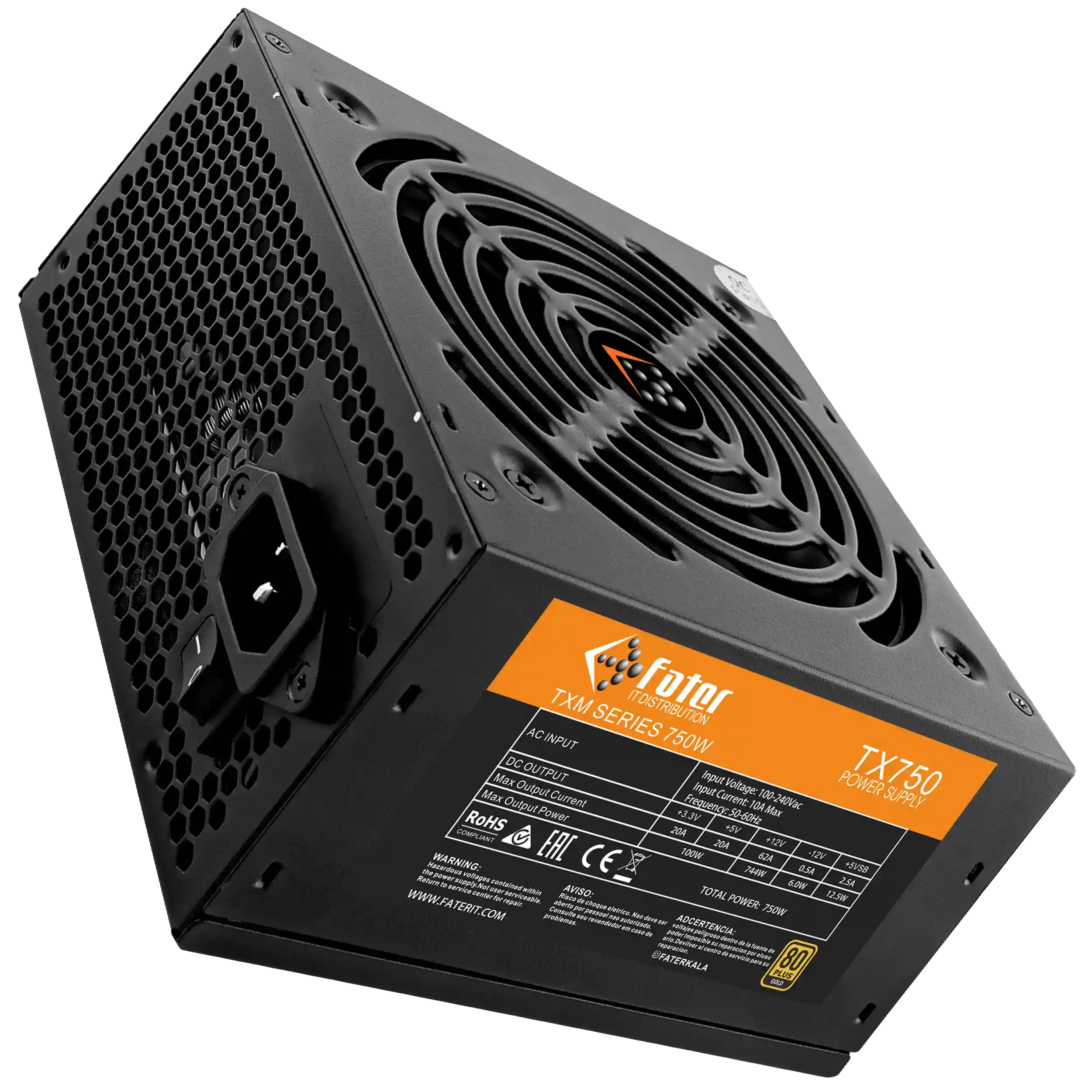 پاور کامپیوتر فاطر مدل TX750 80+ GOLD