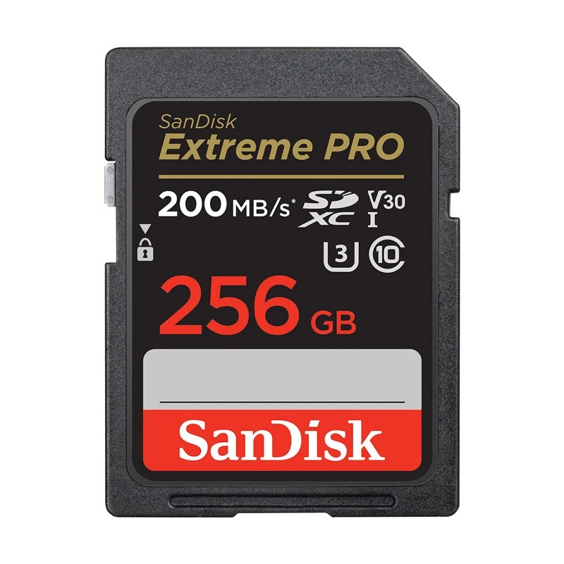 مموری اس دی (دوربین عکاسی) سن دیسک SanDisk Extreme Pro SD U3 A2 4K V30 200MB/s ظرفیت 256GB