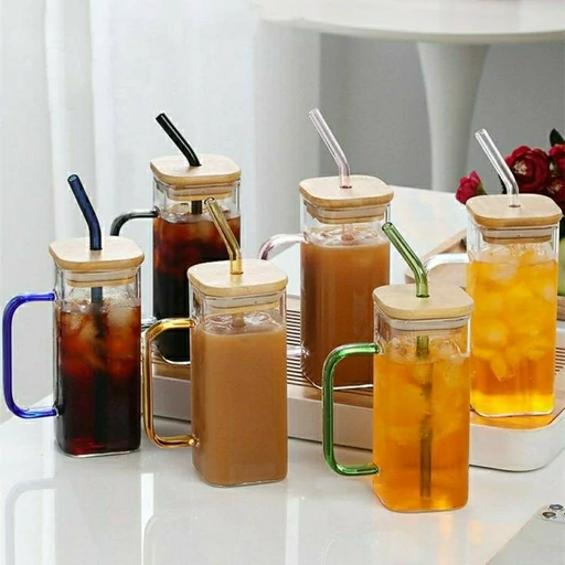 لیوان اسموتی درب بامبو
