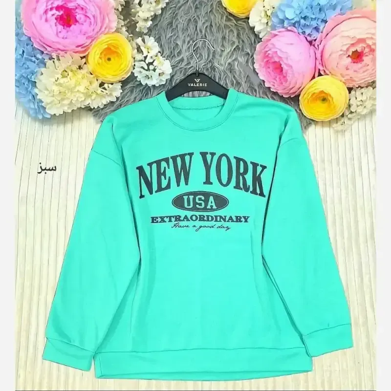سوییشرت NEW YORK دورس سه نخ تو کرک فری سایزجدید