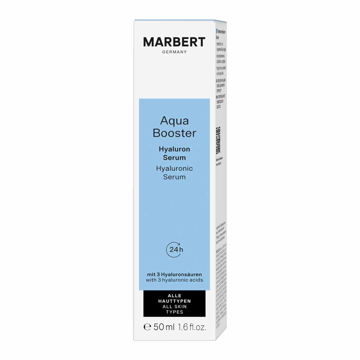 سرم صورت آبرسان حاوی هیالورونیک اسید ماربرت MARBERT سری AQUA BOOSTER مناسب انواع پوست حجم 50 میلجدید