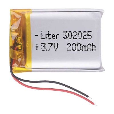 باتری لیتیوم پلیمر با ظرفیت 250MAH سایز 302025جدید