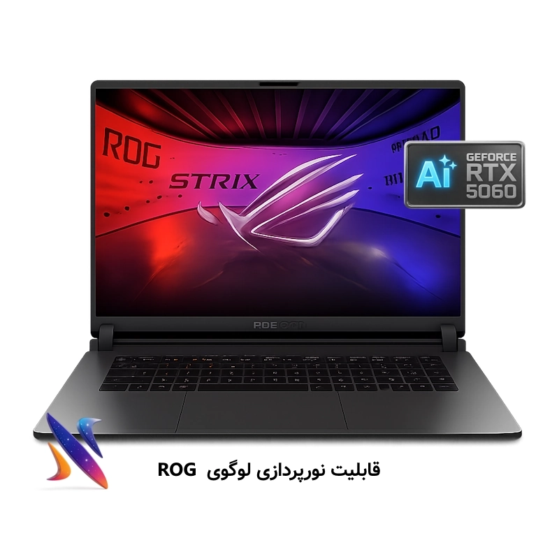 لپ تاپ 16 اینچی گیمینگ ایسوس Asus ROG Strix G615JMR I9-14900HX 64GB 2TB 8G RTX5060 Nvidia Graphics WUXGA 165Hz VOLTGREENجدید