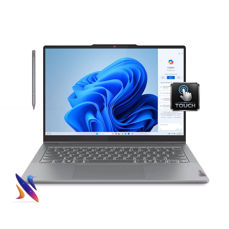 لپ تاپ 14 اینچی لمسی لنوو به همراه قلم Lenovo IDeaPad5 2 in 1 i5-13420H 16GB 256GB Intel UHD Graphics IPS WUXGA Touch جدید