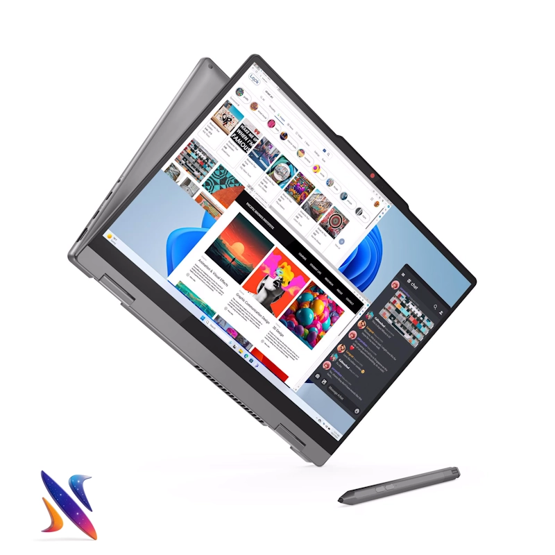 لپ تاپ 14 اینچی لمسی لنوو به همراه قلم Lenovo IDeaPad5 2 in 1 i5-13420H 16GB 256GB Intel UHD Graphics IPS WUXGA Touch جدید
