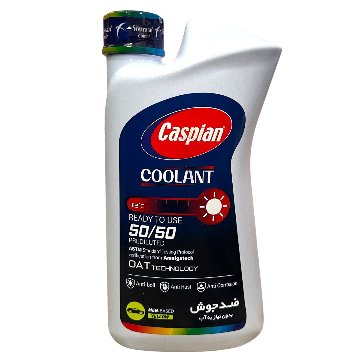 ضدیخ و ضدجوش آماده مصرف 50 به 50 کاسپین مدل COOLANT حجم 930 میلی لیترجدید