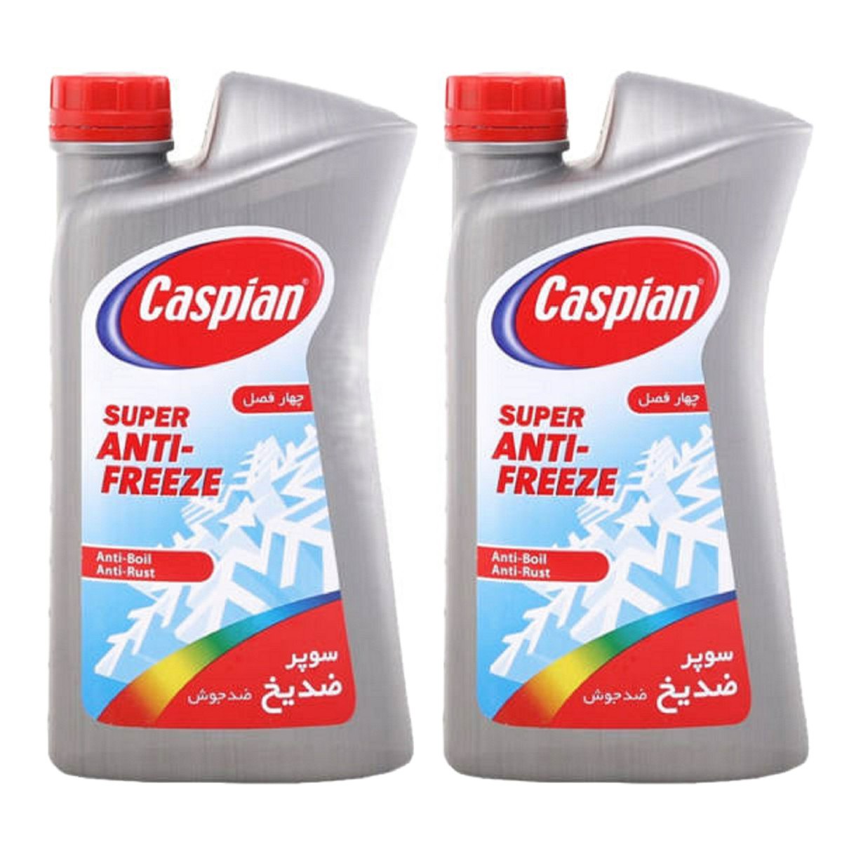 ضدیخ و ضدجوش خودرو کاسپین مدل چهار فصل حجم 1000 میلی لیتر بسته 2 عددیجدید