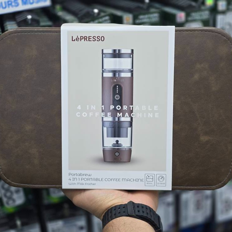 اسپرسوساز مسافرتی و شارژی (4 در 1) از برند LePresso