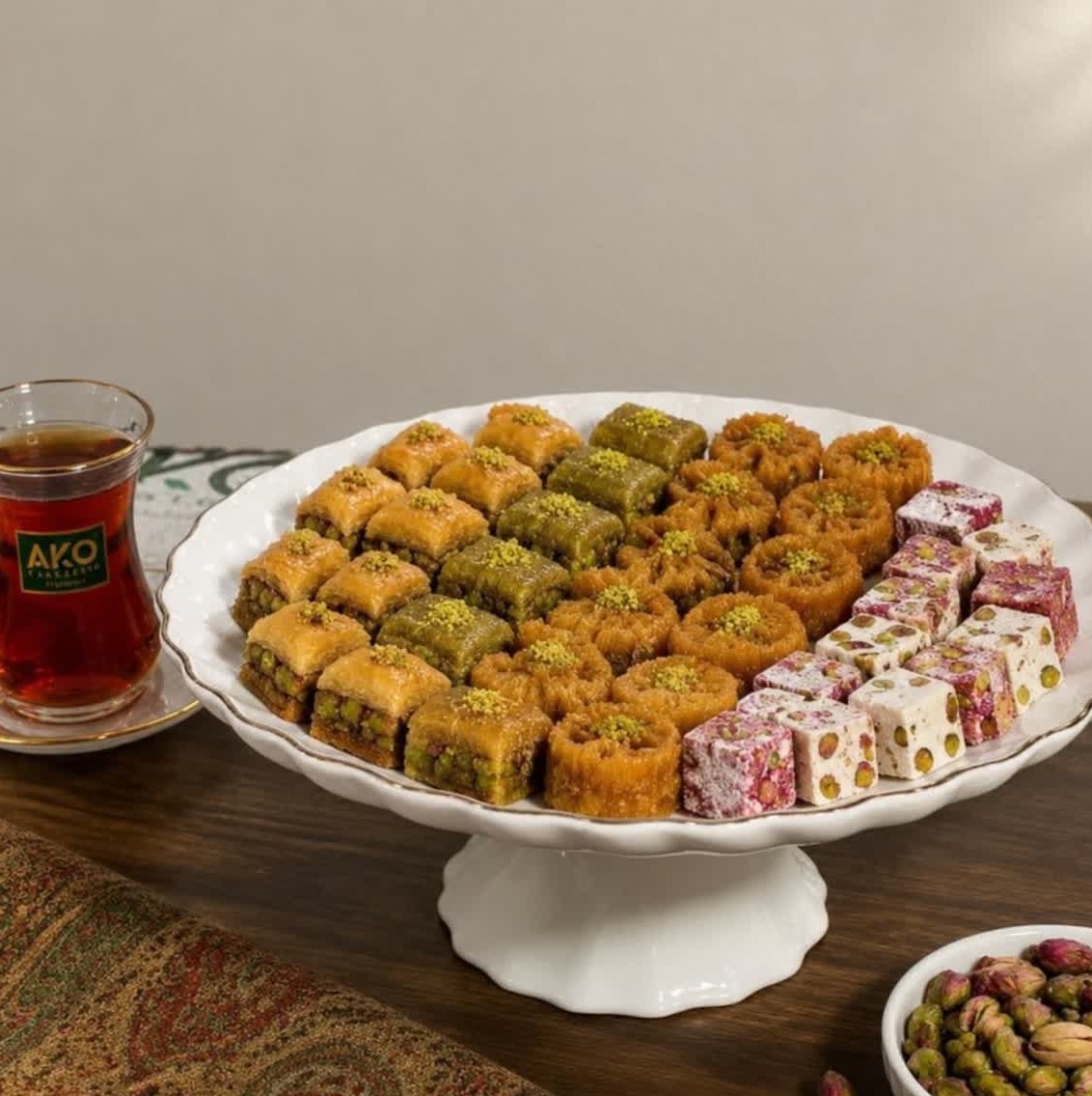 شیرینی خوری چینی روناک خط طلا جدید